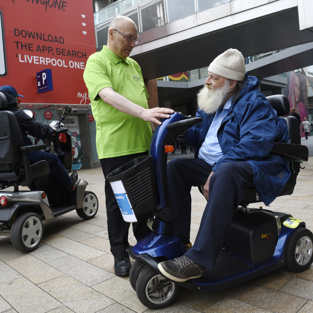 Mobility equipment available through Shopmobility
