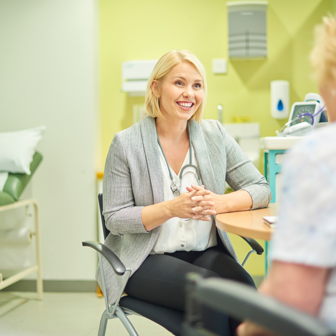 GP practice staff supporting a patient